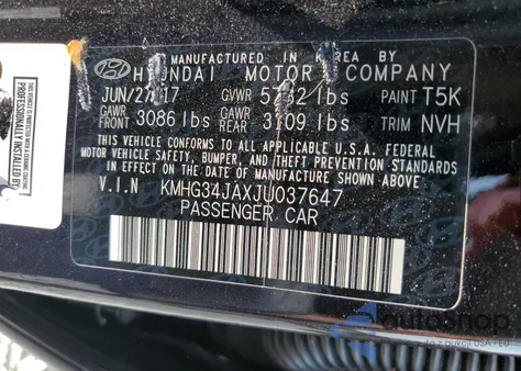 2018 Genesis G90 Premium из США, поврежденный, VIN KMHG34JAXJU037647